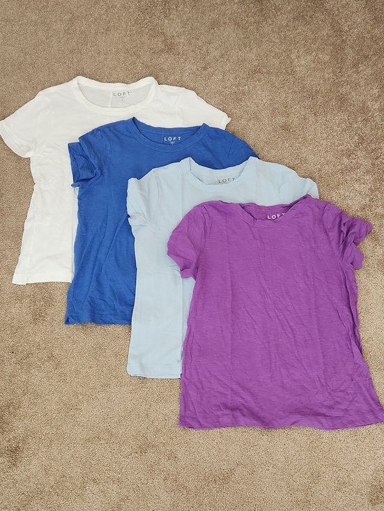 LOFT Tops - *Bundle Of 4 LOFT Tshirts Small 100% Cotton Lightweight